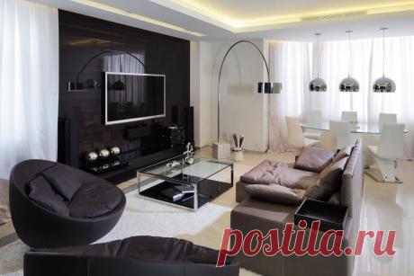 Стиль хайтек в интерьере квартиры: дизайн ремонта для однушки и студии, фото