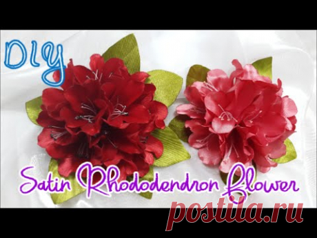 D.I.Y. Satin Rhododendron Flower Tutorial