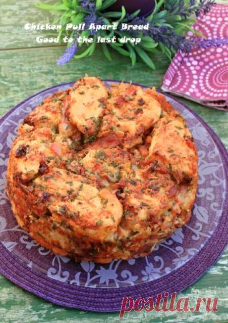 Мързелив хляб с пушено пиле / Chicken Pull Apart Bread