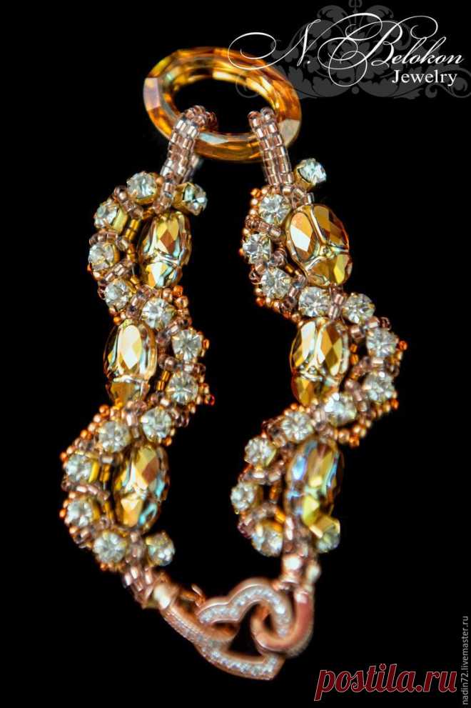 Делаем браслет со скарабеями Swarovski - Ярмарка Мастеров - ручная работа, handmade