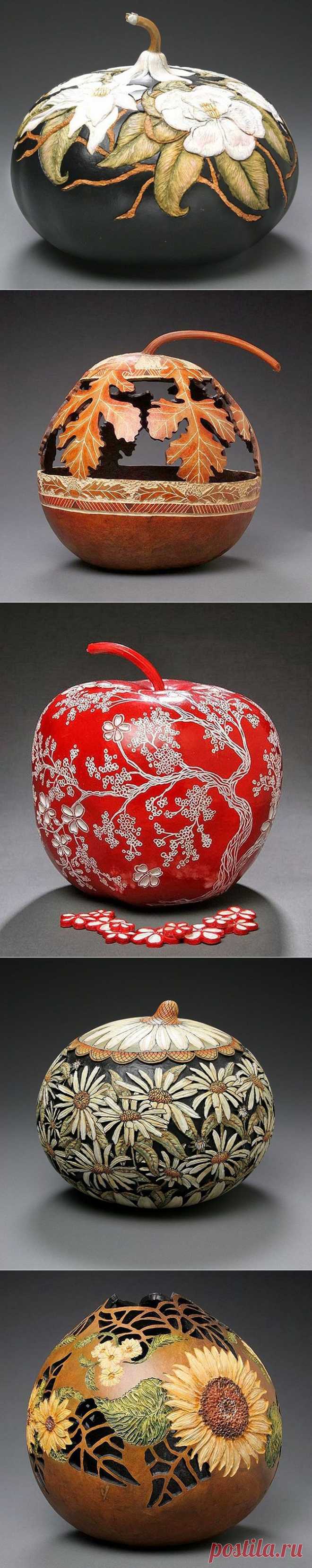 Невероятная тыквенная резьба Мэрилин Сандерленд.