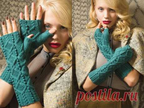 Митенки с одним пальцем из Vogue knitting вязаные спицами Перчатки-митенки являются главным трендом нынешнего сезона. Они удобные, практичные и выглядят на изящных ручках очень привлекательно. Митенки, в отличие от строгих элегантных перчаток придадут вашему образу игривости. Митенки стильные и функциональные, сберегут ваши руки от холода и сохранят свободу движений. Предлагаем связать перчатки-митенки с одним пальцем и красивым узором с шишечками. Тем более эти митенки из...
