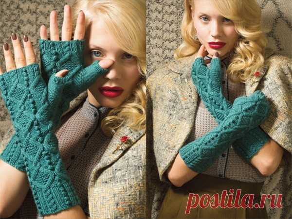 Митенки с одним пальцем из Vogue knitting вязаные спицами Перчатки-митенки являются главным трендом нынешнего сезона. Они удобные, практичные и выглядят на изящных ручках очень привлекательно. Митенки, в отличие от строгих элегантных перчаток придадут вашему образу игривости. Митенки стильные и функциональные, сберегут ваши руки от холода и сохранят свободу движений. Предлагаем связать перчатки-митенки с одним пальцем и красивым узором с шишечками. Тем более эти митенки из...