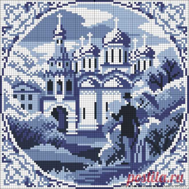 В синих тонах