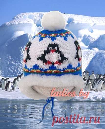 Детская шапка "Пингвины"