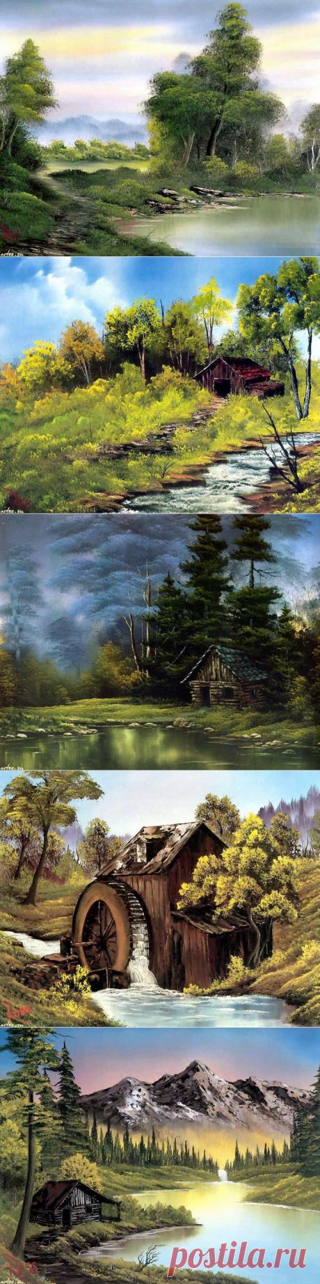 Природа от американского живописца Robert Norman Ross.