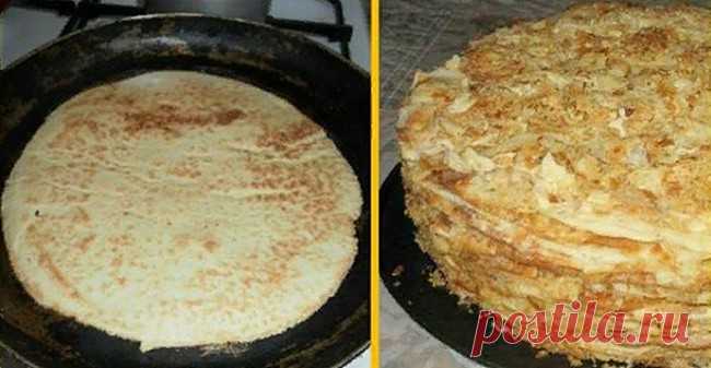 Рецепт «Наполеона» на сковороде — находка для занятых хозяек - Вкус жизни - медиаплатформа МирТесен
