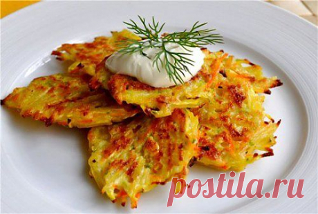 Летние оладьи с разными овощами / Простые рецепты
