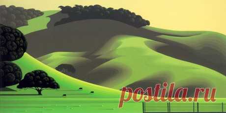 Фантастически красивые пейзажи. Художник Эйвинд Эрл / Eyvind Earle (США, 1916-2000)