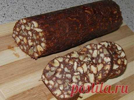Шоколадная колбаска - Простые рецепты Овкусе.ру