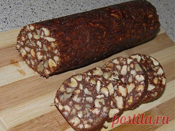 Шоколадная колбаска - Простые рецепты Овкусе.ру