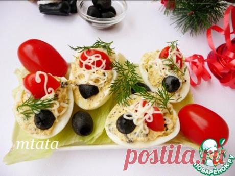 Быстрая закуска из яиц и маслин – кулинарный рецепт