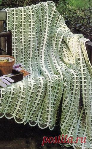 Узор для пледа крючком