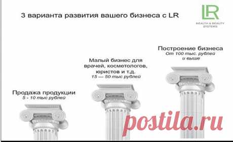 3 варианта развития вашего бизнеса с немецкой компанией &quot;LR&quot;