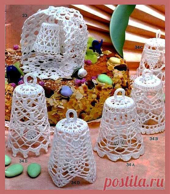 Ажурные колокольчики (крючок).