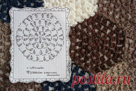 AnaZard - Atelier: Herbstliche Häkeldecke