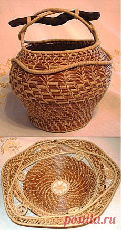 Корзинки из сосновых иголок / Я - суперпупер