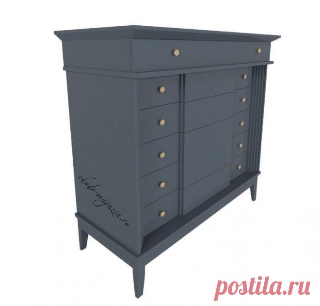 Высокий комод из массива бука Лайквуд Л 11