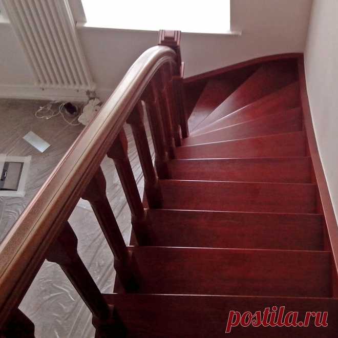 Лестница и ограждения из дерева