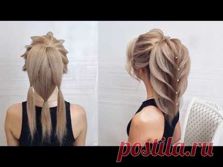 Lindos penteados passo a passo.Penteado de noiva.De Rabo De Peixe