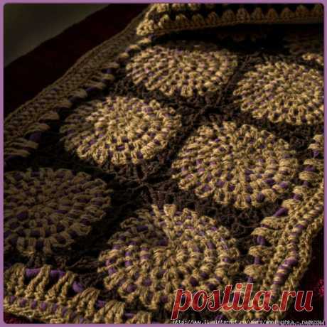 Коврик GRANNY SQUARES крючком, от FIONITTA