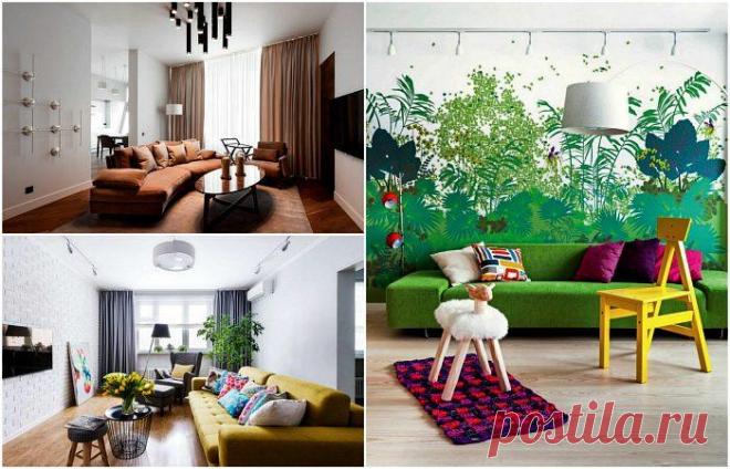 Интересные идеи оформления современной гостиной Театр начинается с вешалки, а дом — с гостиной. В этой комнате принимаю гостей, здесь собирается вся семья в конце для и по выходным, а для кого-то гостиная становится ещё и столовой или кинозалом. По...