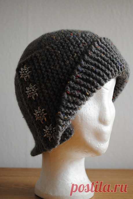 вязаная шляпка Робин спицы