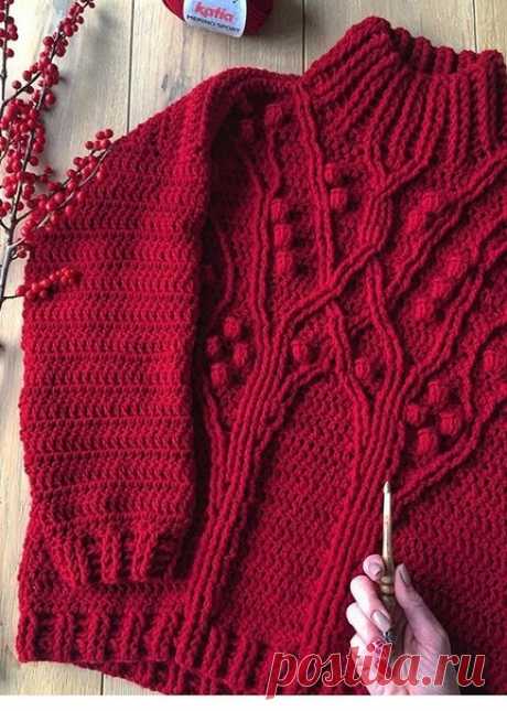 Идея. Для вдохновения 
(схема ориентировочная)
#идея_@crochet_group #свитер