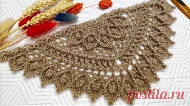 Такую шаль Вы ещё не вязали🔥