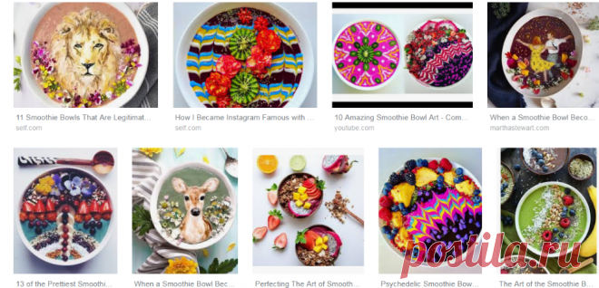 smoothie bowl art - Google Търсене