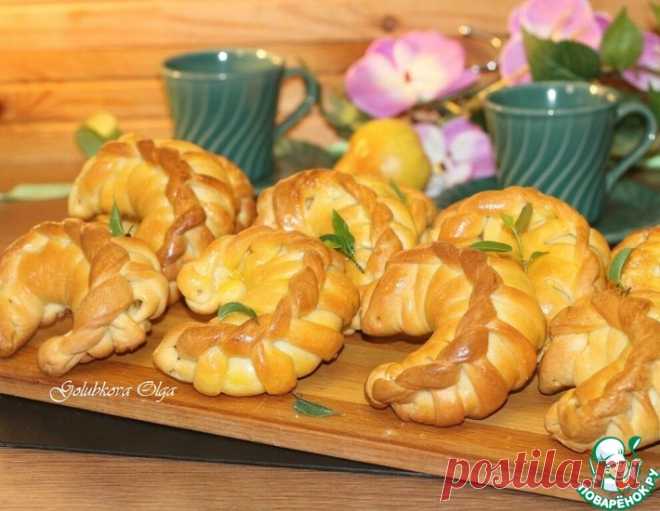 Плетеные булочки на молоке с начинкой – кулинарный рецепт