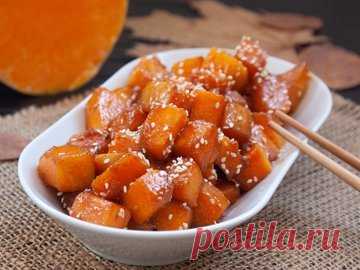 Жареная тыква с соевым соусом - простой и вкусный рецепт с пошаговыми фото