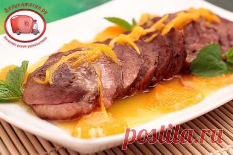 Рецепт Утка в мандариновом соусе - Французская кухня