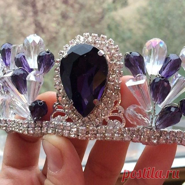 Тиары, Диадемы, Короны, Ободкиnimet_handmade 💜набор с сережкам ... Instagram фото | Websta (Webstagram)
