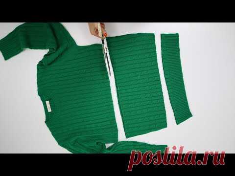 유행 지난 니트를 요즘 유행하는 스타일로 만들어 보세요/Try to make out-of-date knitwear into a trendy style.