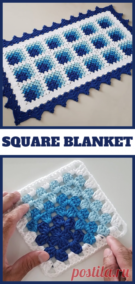 How To Crochet 3D Granny Square Blanket
