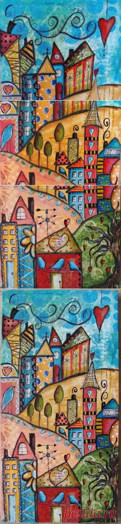 My Art Journal: My Funky Little City Scapes With Jodi Ohl