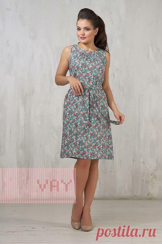 Летние офисные платья от марки VAY. Женские летние платья для офиса VAY (артикул 3312), цветовое решение дикий шиповник/ментол. Ещё больше женских платьев марки ВЭЙ на наших сайтах. Официальное представительство бренда VAY: купить в розницу в магазине Согревай.ру https://www.sogrevay.ru, оптовые закупки на Ньювэй.ру https://www.newvay.ru