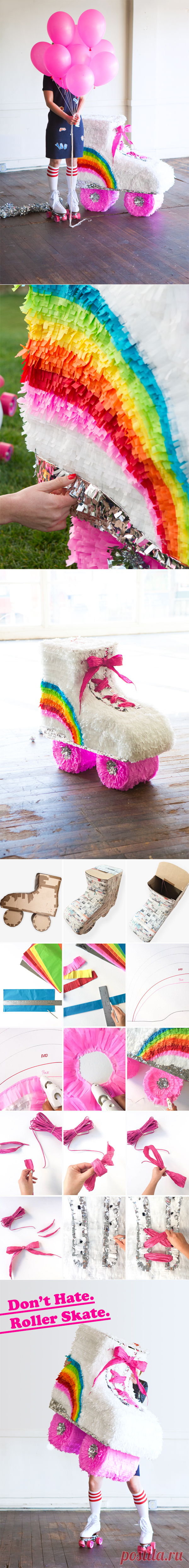 DIY Roller Skate Pinata