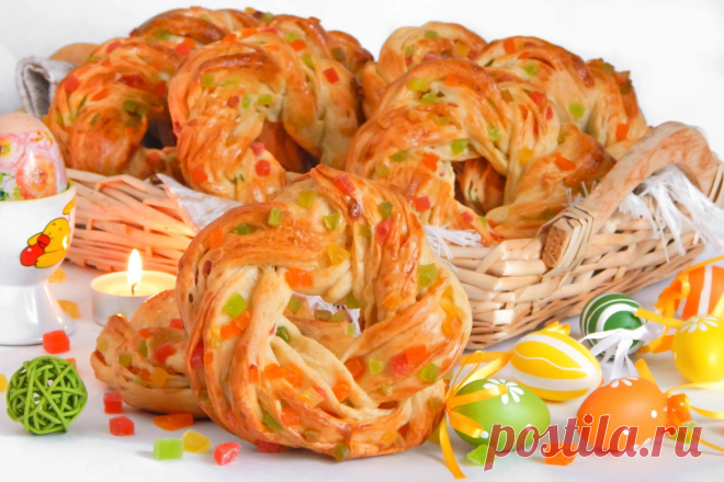 Пасхальные веночки с цукатами