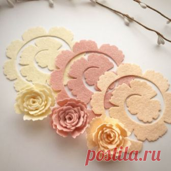 Шаблоны для создания цветов из фетра