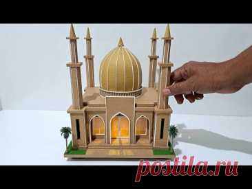 CARA MEMBUAT MINIATUR MESJID DARI KARDUS #190 MESJID TERINDAH