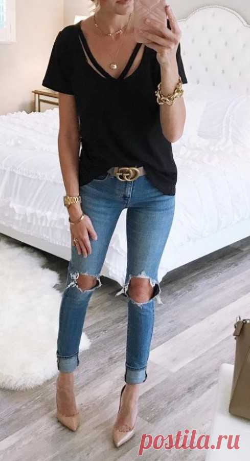 Повседневные образы с брюками и джинсами. — Модно / Nemodno