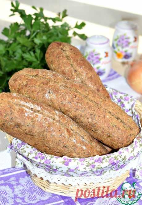 Мини-багеты с жареным луком - кулинарный рецепт