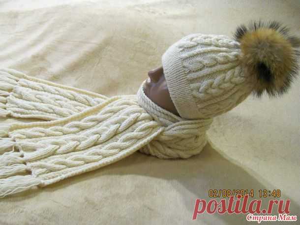 Комплект " Зимняя Сказка " женский - В.Г.У. - Вязаные Головные Уборы - Страна Мам