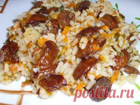 Плов с грибами и овощами, это очень вкусно | Рецепты моей мамы