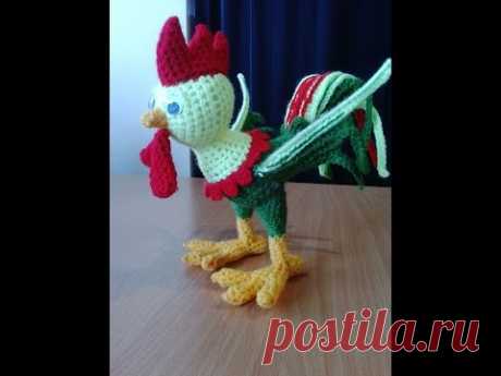 Петушок-свистулька, ч.2. Cock-whistle, р.2. Amigurumi. Crochet.