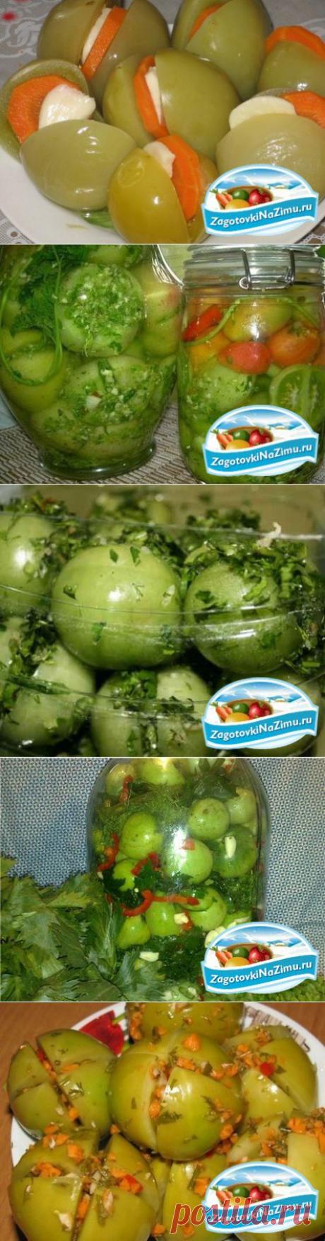 Зелёные помидоры, фаршированные чесноком » Заготовки на зиму - это варенье, соленье, джемы, засолка, компоты, консервирование, маринование