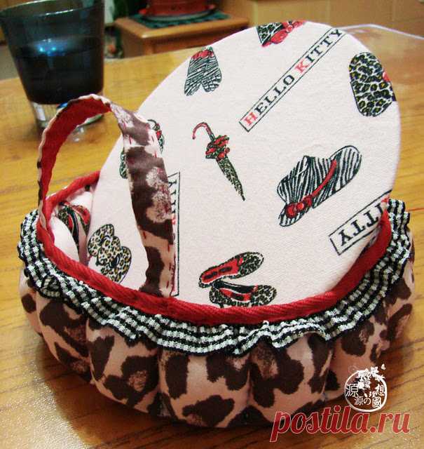 КОРЗИНКИ ИЗ ЦВЕТНЫХ ЛОСКУТОВ МК