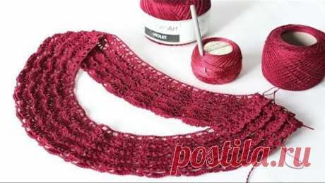 Как вязать кокетку//Часть -1